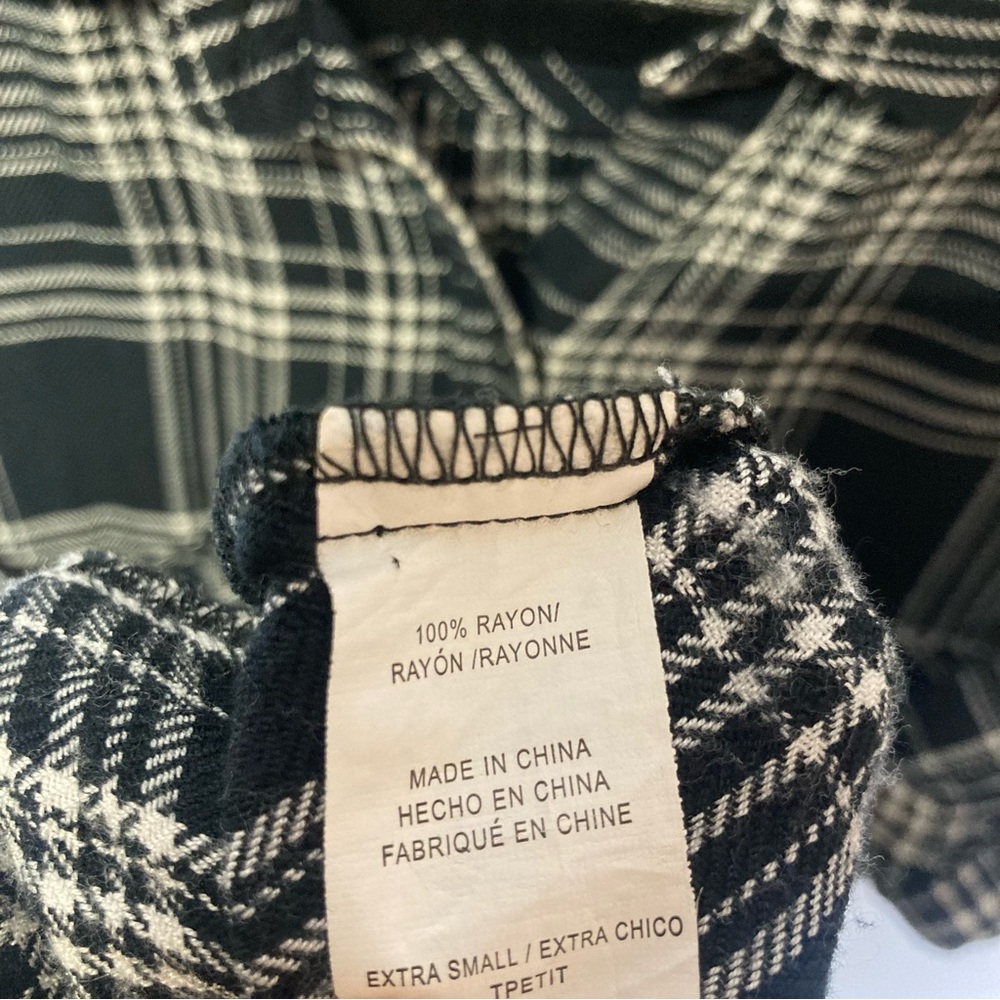 Rails Britt Roll Collared Top Sleeve Size Xs - image 8